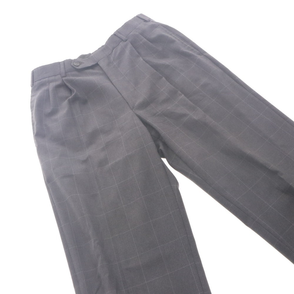 ■ BARNEYS NEW YORK Suit Bespoke Belvest Setup Windowpane Check Men's 44 (S equivalent) Gray