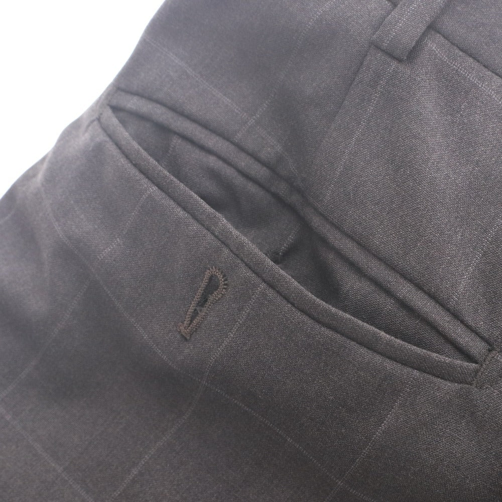 ■ BARNEYS NEW YORK Suit Bespoke Belvest Setup Windowpane Check Men's 44 (S equivalent) Gray