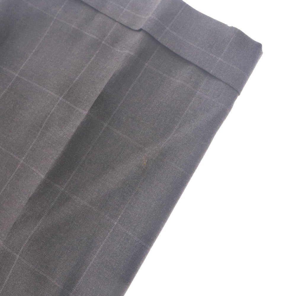 ■ BARNEYS NEW YORK Suit Bespoke Belvest Setup Windowpane Check Men's 44 (S equivalent) Gray