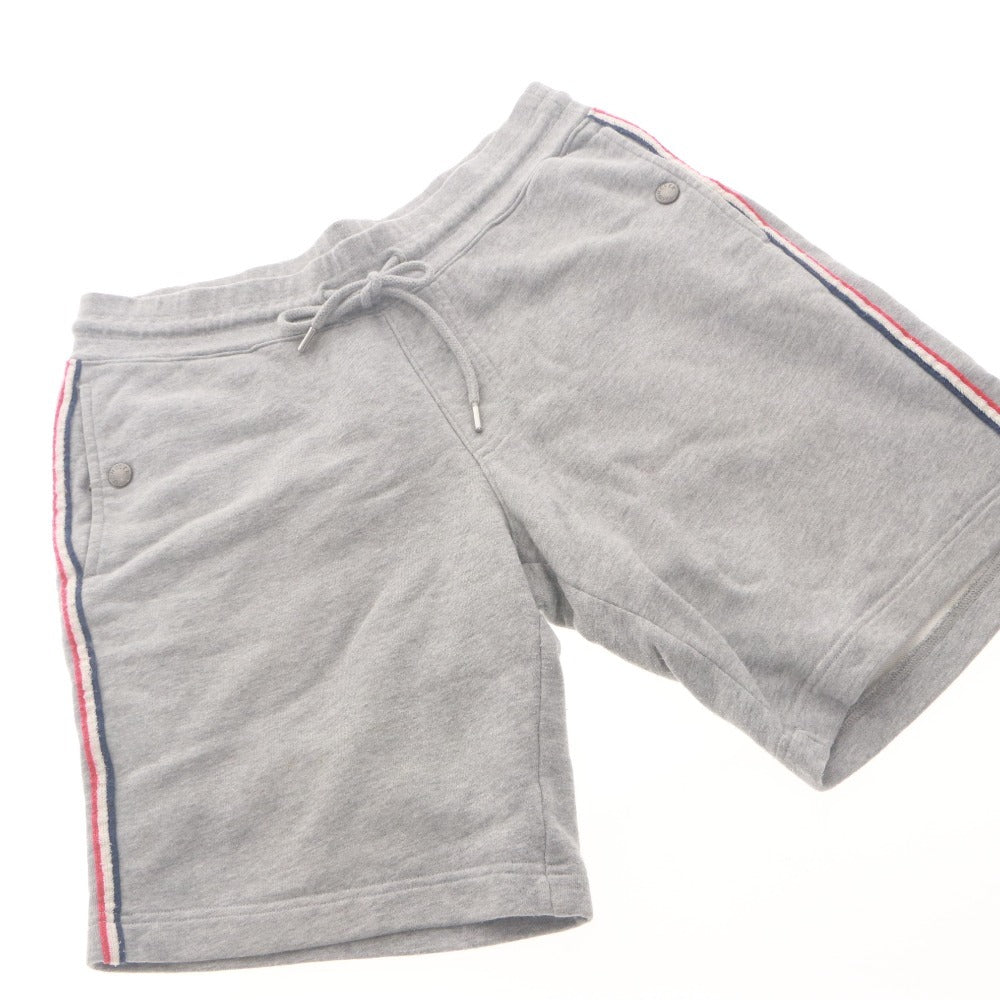 ■ MONCLER Shorts Half Pants Bottoms Sweat Side Line Men's L Gray