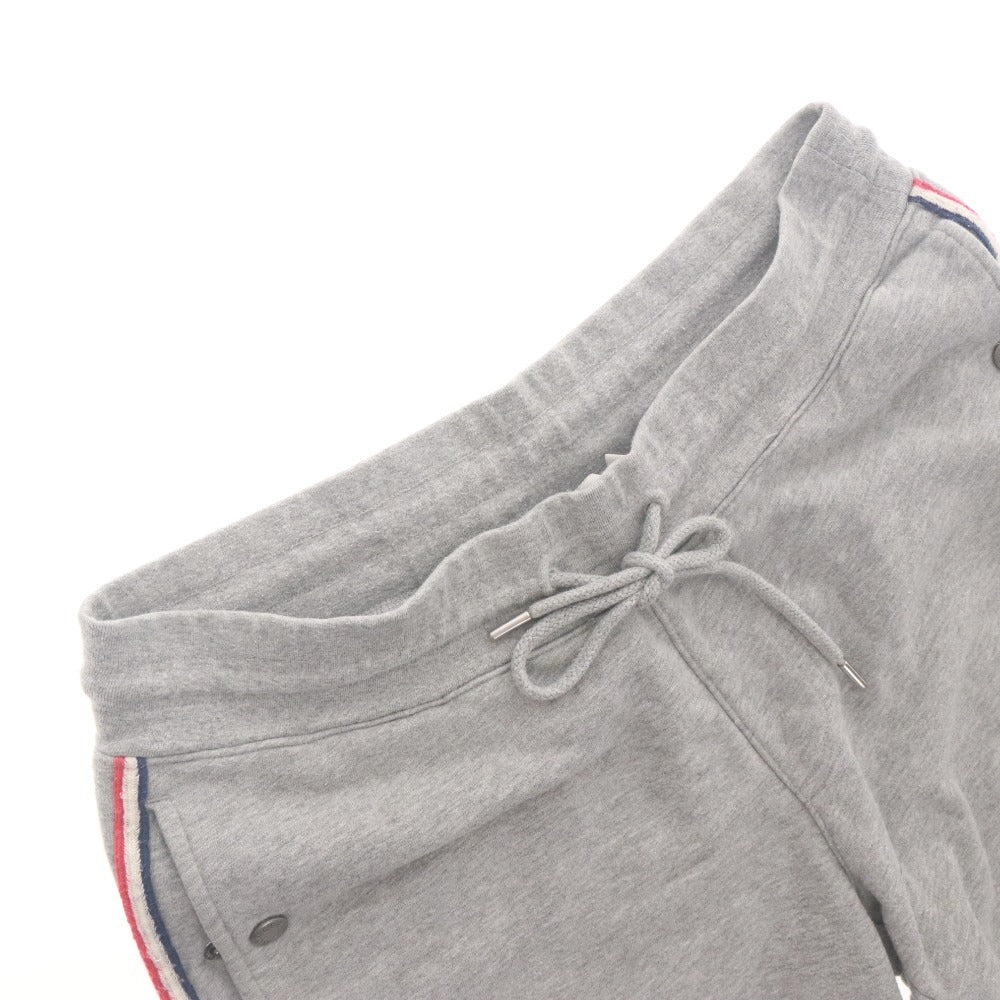 ■ MONCLER Shorts Half Pants Bottoms Sweat Side Line Men's L Gray