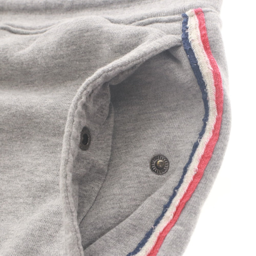 ■ MONCLER Shorts Half Pants Bottoms Sweat Side Line Men's L Gray