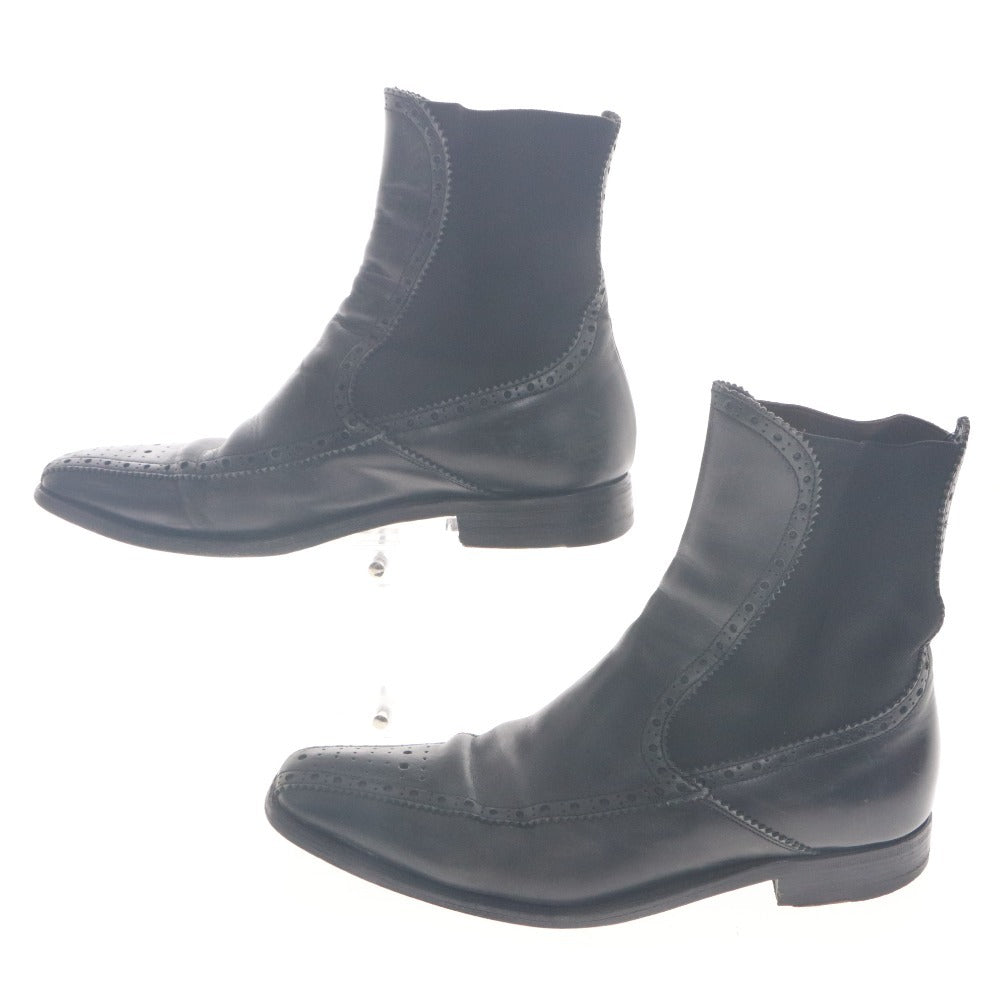 ■ DOLCE&GABBANA Ankle Boots Side Gore Shoes for Men and Women 5 1/2 (Approx. 24.0-24.5 cm) Black
