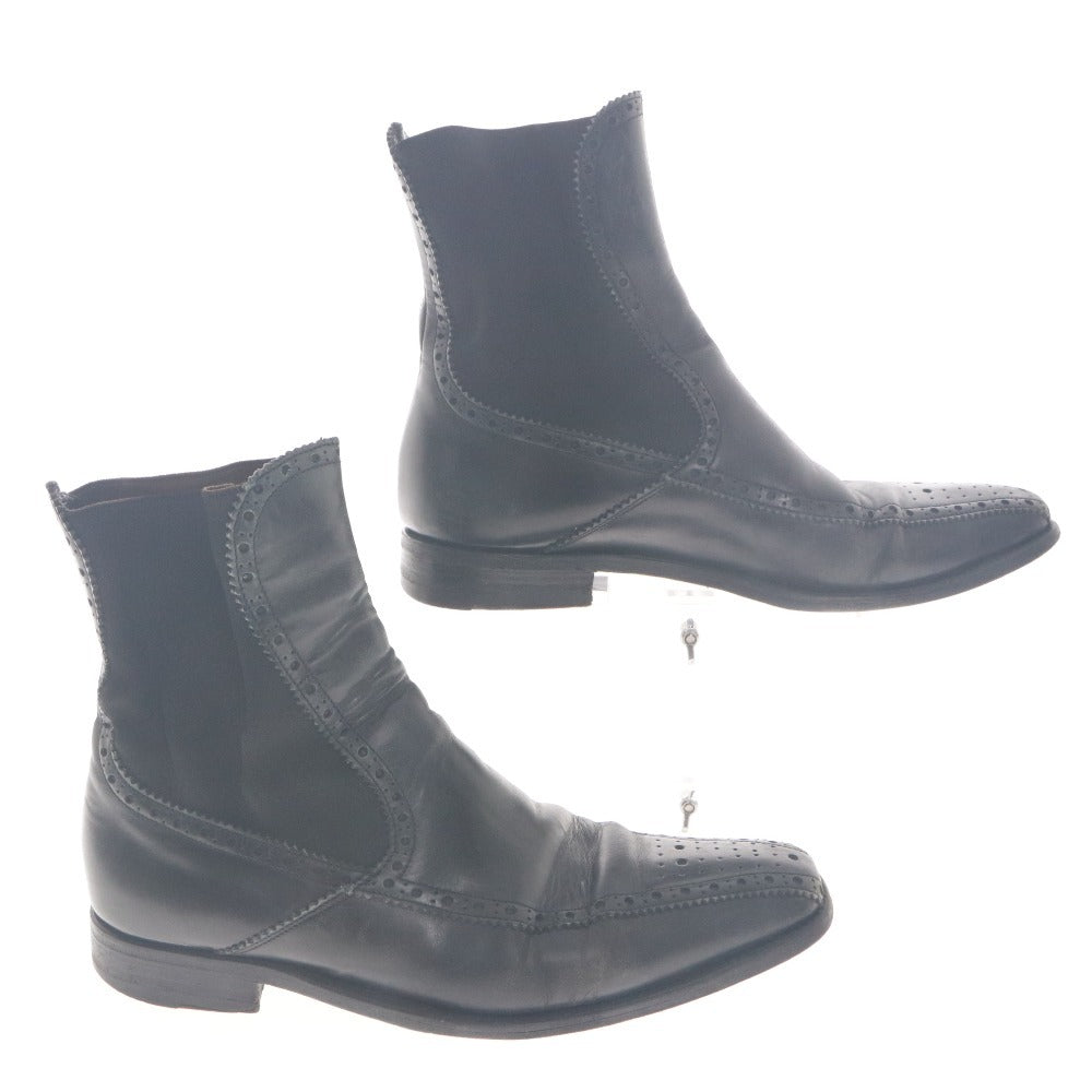 ■ DOLCE&GABBANA Ankle Boots Side Gore Shoes for Men and Women 5 1/2 (Approx. 24.0-24.5 cm) Black