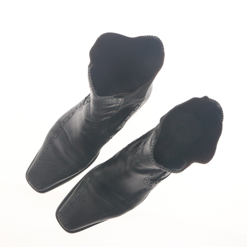 ■ DOLCE&GABBANA Ankle Boots Side Gore Shoes for Men and Women 5 1/2 (Approx. 24.0-24.5 cm) Black