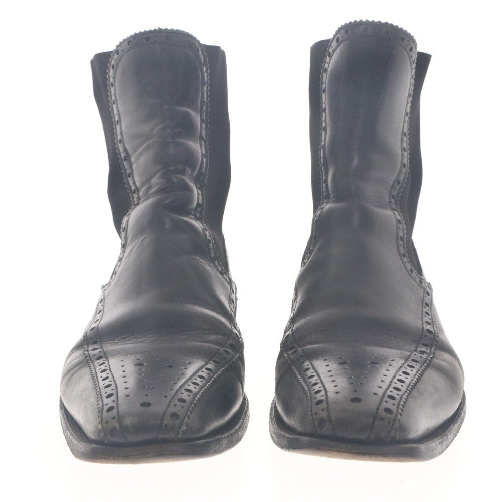 ■ DOLCE&GABBANA Ankle Boots Side Gore Shoes for Men and Women 5 1/2 (Approx. 24.0-24.5 cm) Black