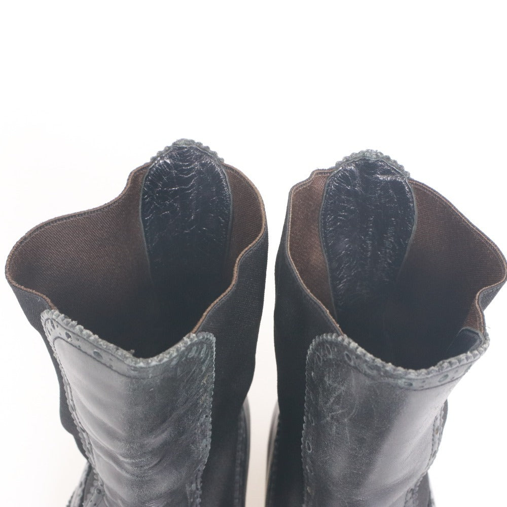 ■ DOLCE&GABBANA Ankle Boots Side Gore Shoes for Men and Women 5 1/2 (Approx. 24.0-24.5 cm) Black
