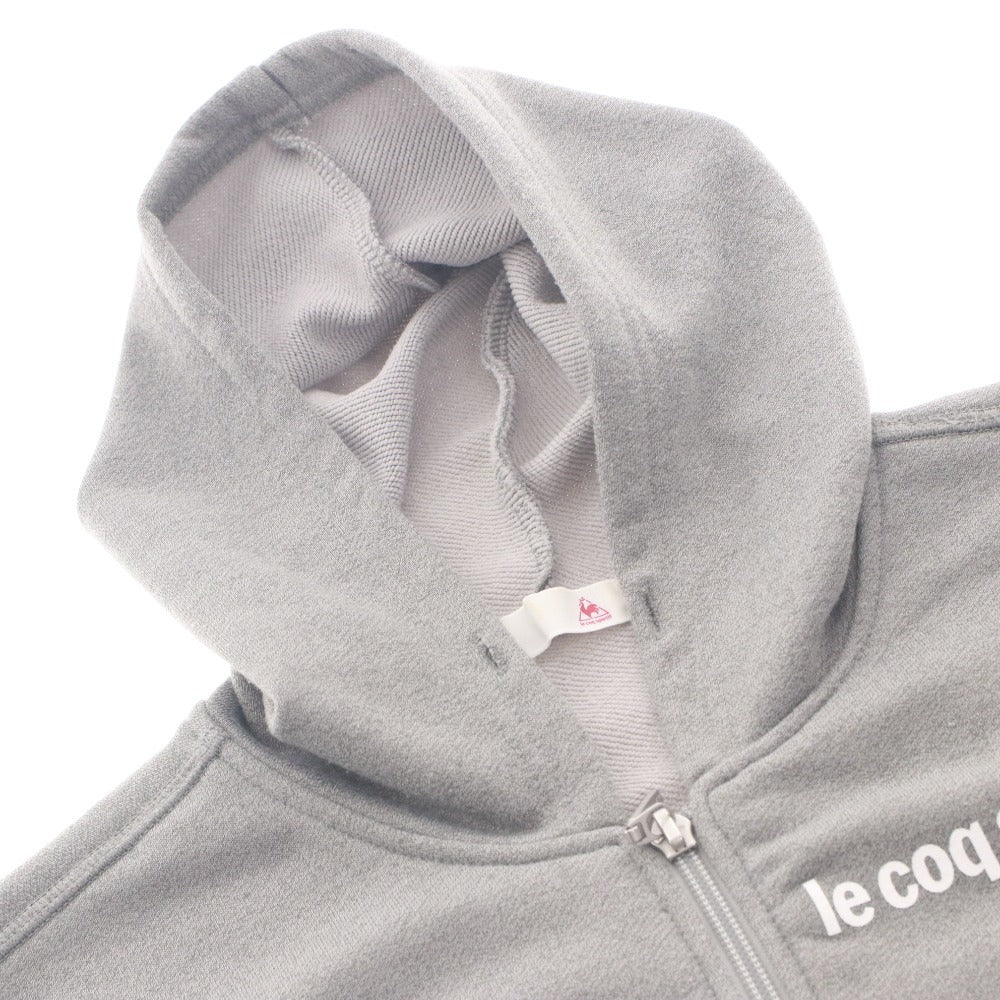 ■ le coq sportif Hoodie Sweatshirt Jacket Long Sleeve Outer Hoodie Zip Up Training Women's M Gray