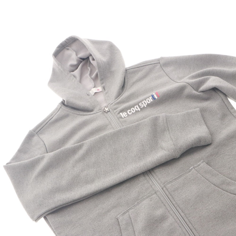 ■ le coq sportif Hoodie Sweatshirt Jacket Long Sleeve Outer Hoodie Zip Up Training Women's M Gray