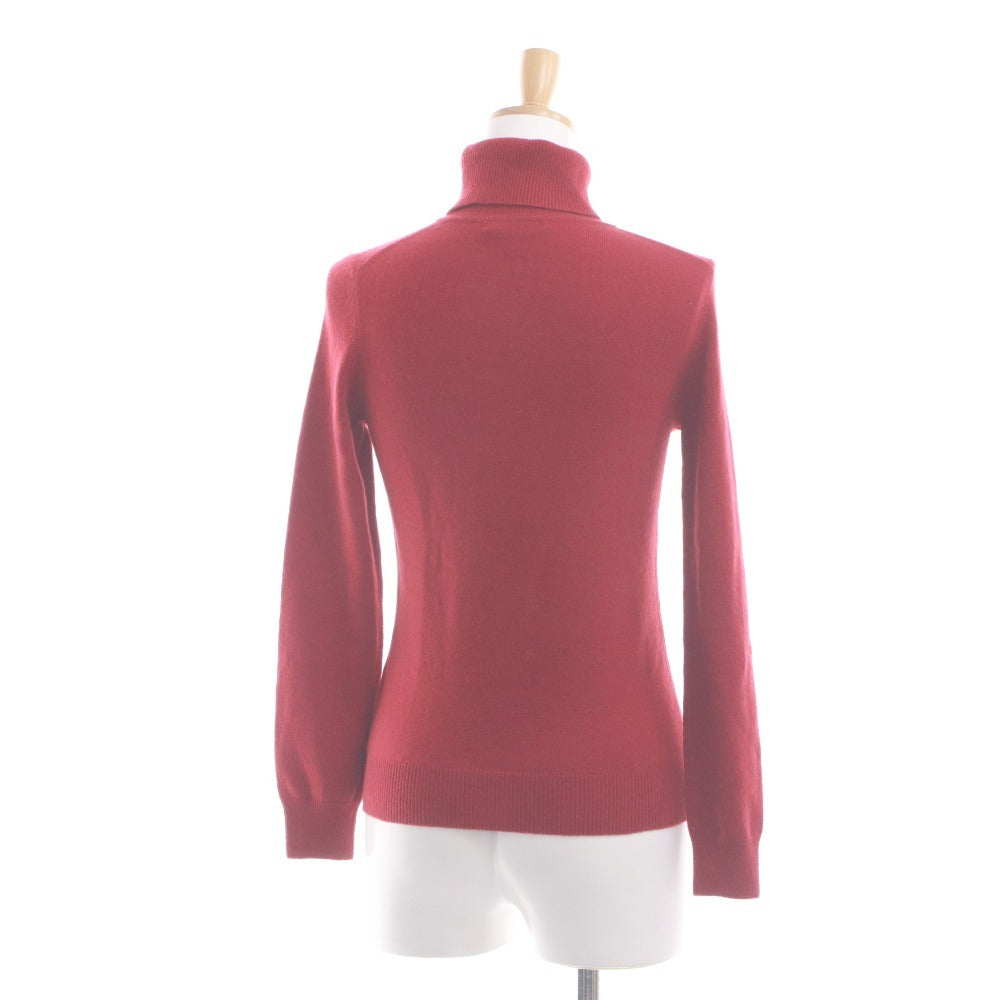 ■ UNIQLO Sweater Long Sleeve Top Knit Pullover Turtleneck 100% Cashmere Women's S Red