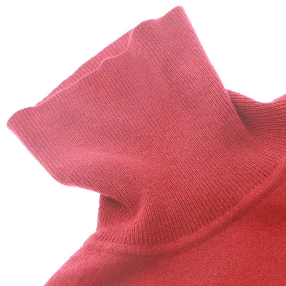 ■ UNIQLO Sweater Long Sleeve Top Knit Pullover Turtleneck 100% Cashmere Women's S Red