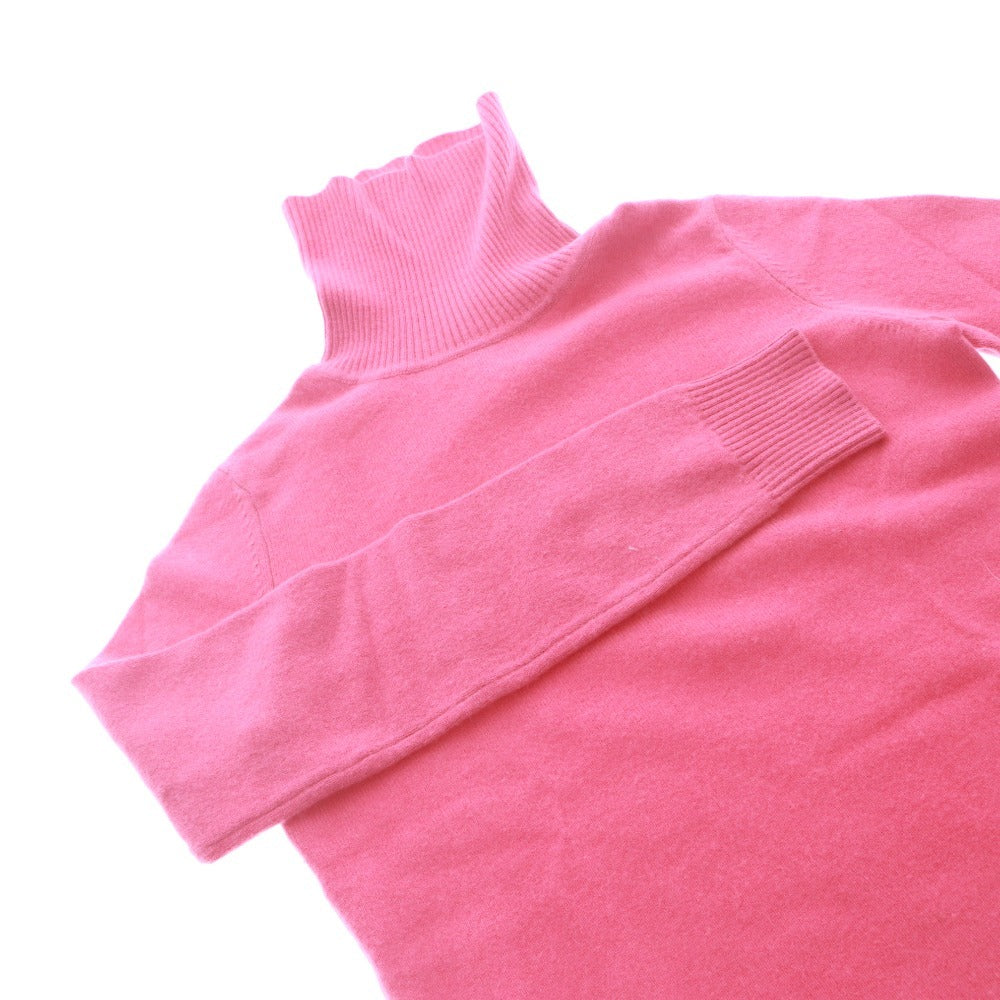 ■ UNIQLO Sweater Long Sleeve Top Knit Pullover Turtleneck 100% Cashmere Women's S Pink