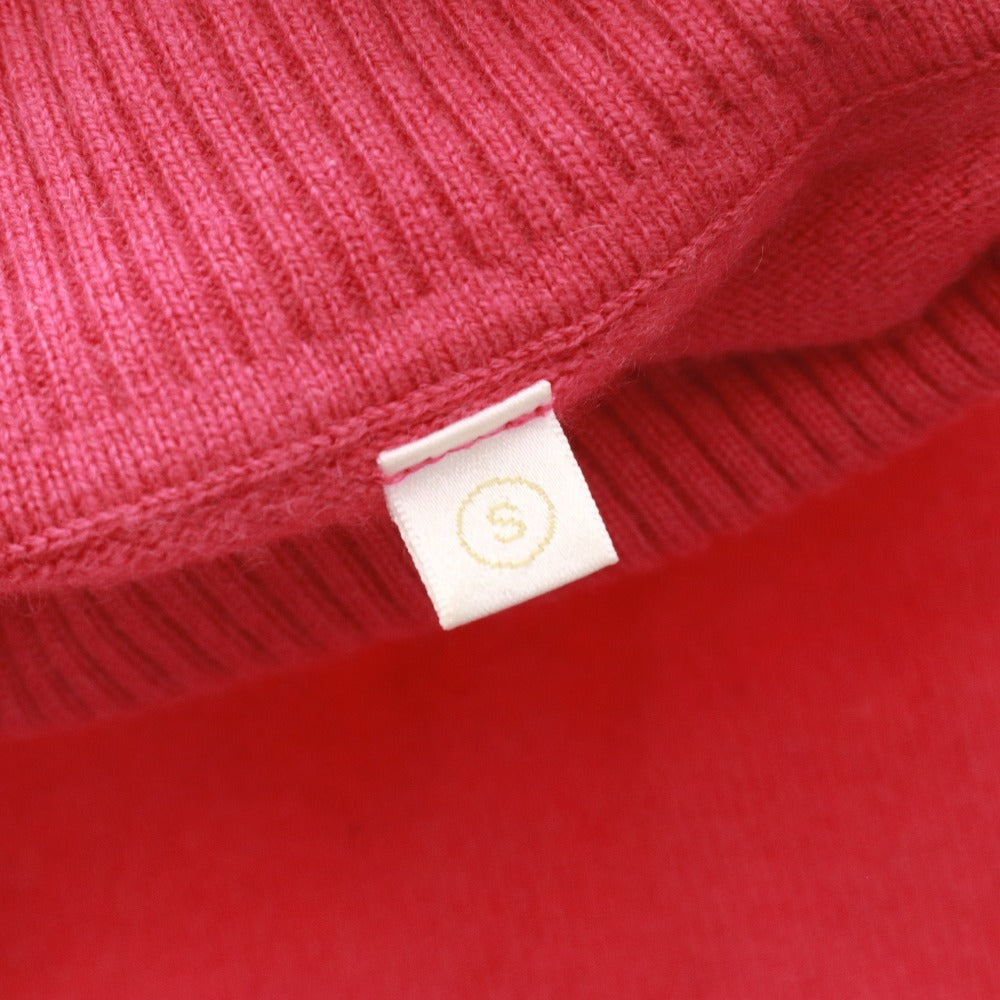 ■ UNIQLO Sweater Long Sleeve Top Knit Pullover Turtleneck 100% Cashmere Women's S Pink