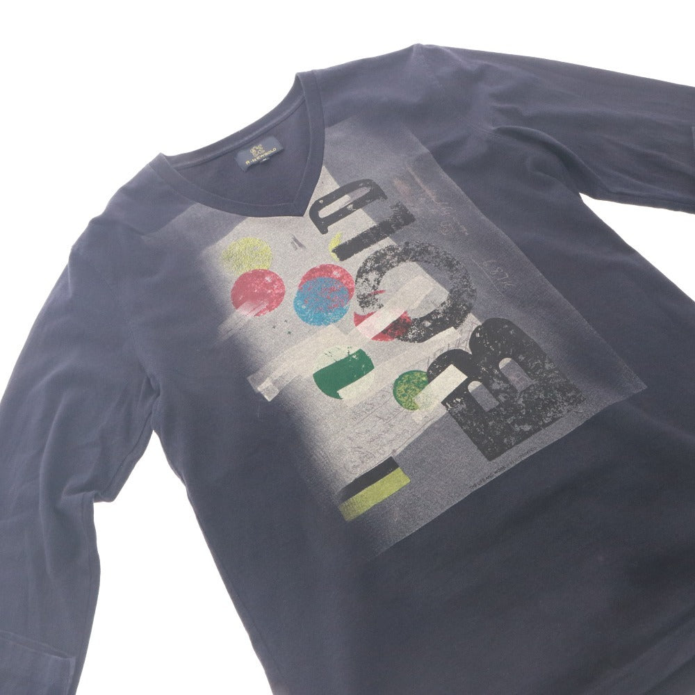 ■ R.NEWBOLD Paul Smith Long Sleeve T-Shirt Cut and Sewn Top Knit V-Neck Graphic Pattern Men's Women's M Dark Navy, etc.