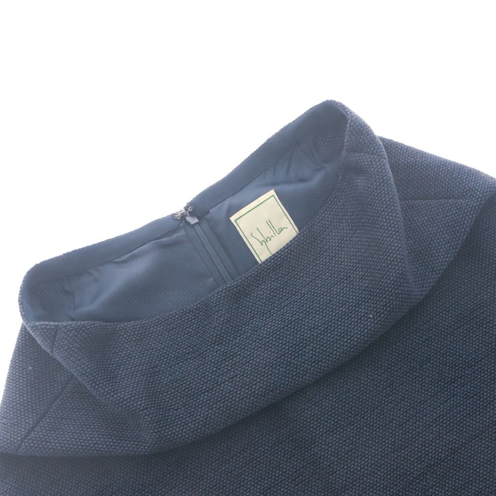 ■ SYBILLA Tight Knee-Length Skirt Bottoms Woven Plain Made in Japan Women's M Navy