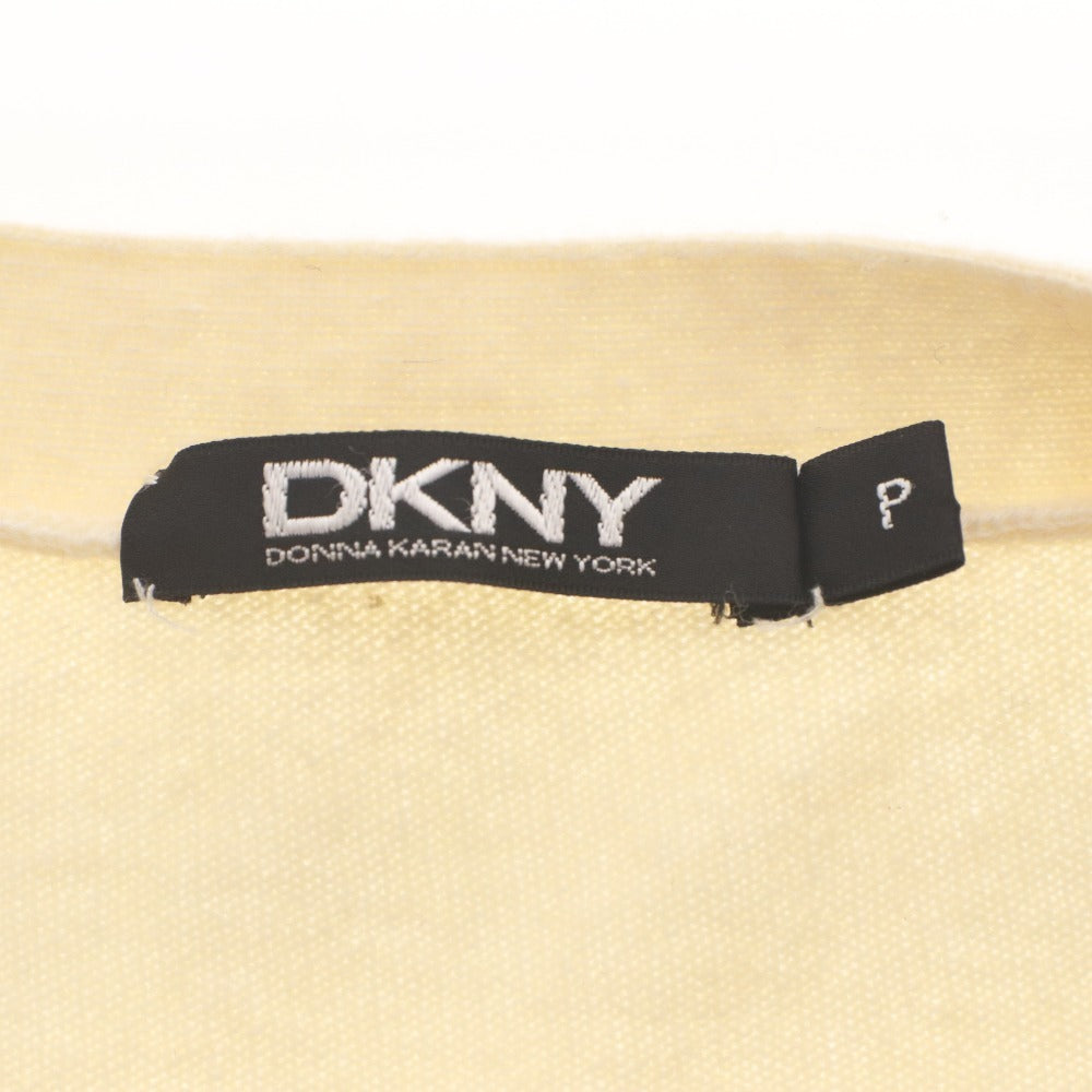 ■ DKNY DONNA KARAN Bolero Cardigan Long Sleeve Short Length Top Knit Open Women's P (Petite S-M equivalent) Ivory