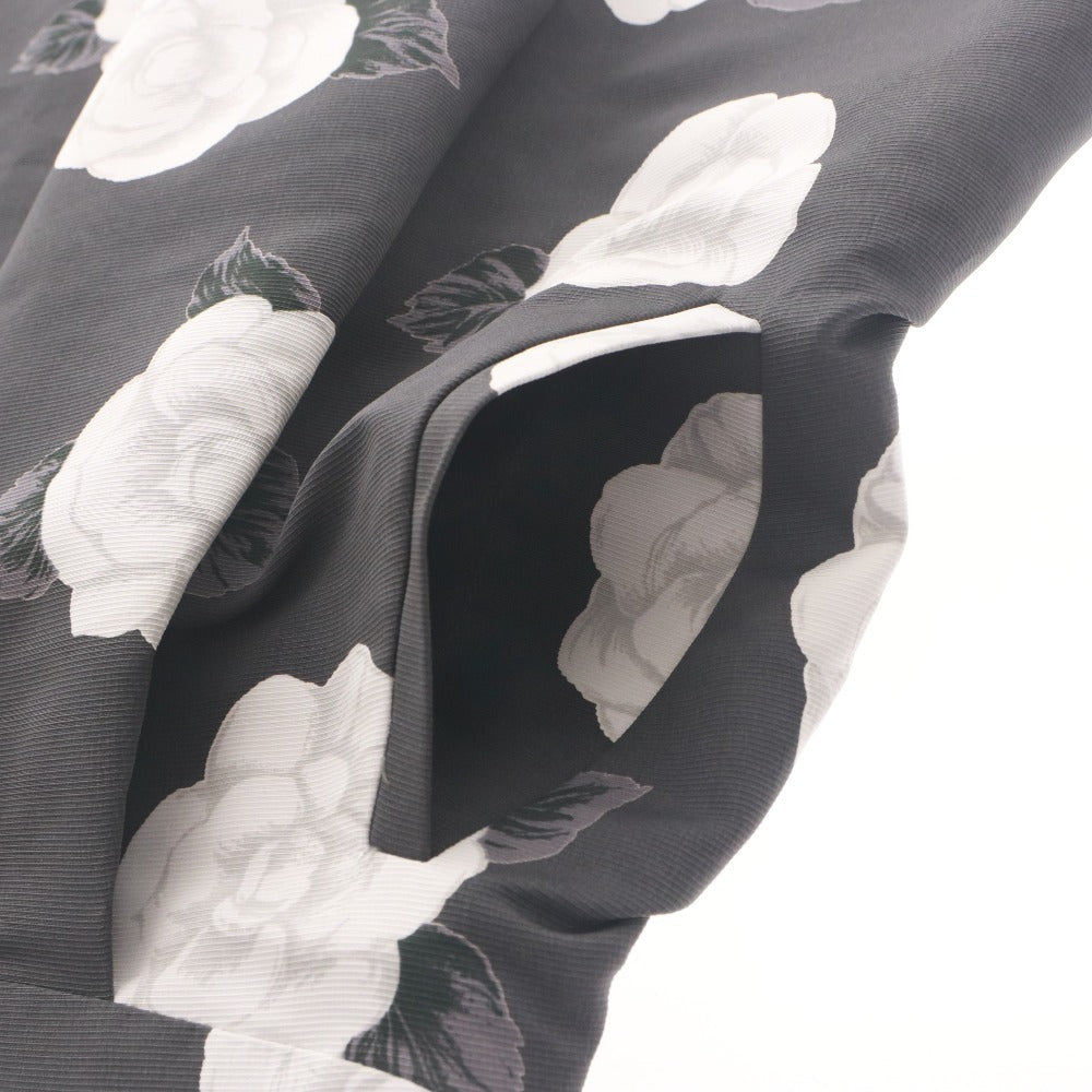 ■ M'S GRACY Flare Skirt Knee-Length Bottom Floral Print Made in Japan EA-527701-2 Women's 38 (M equivalent) White Gray