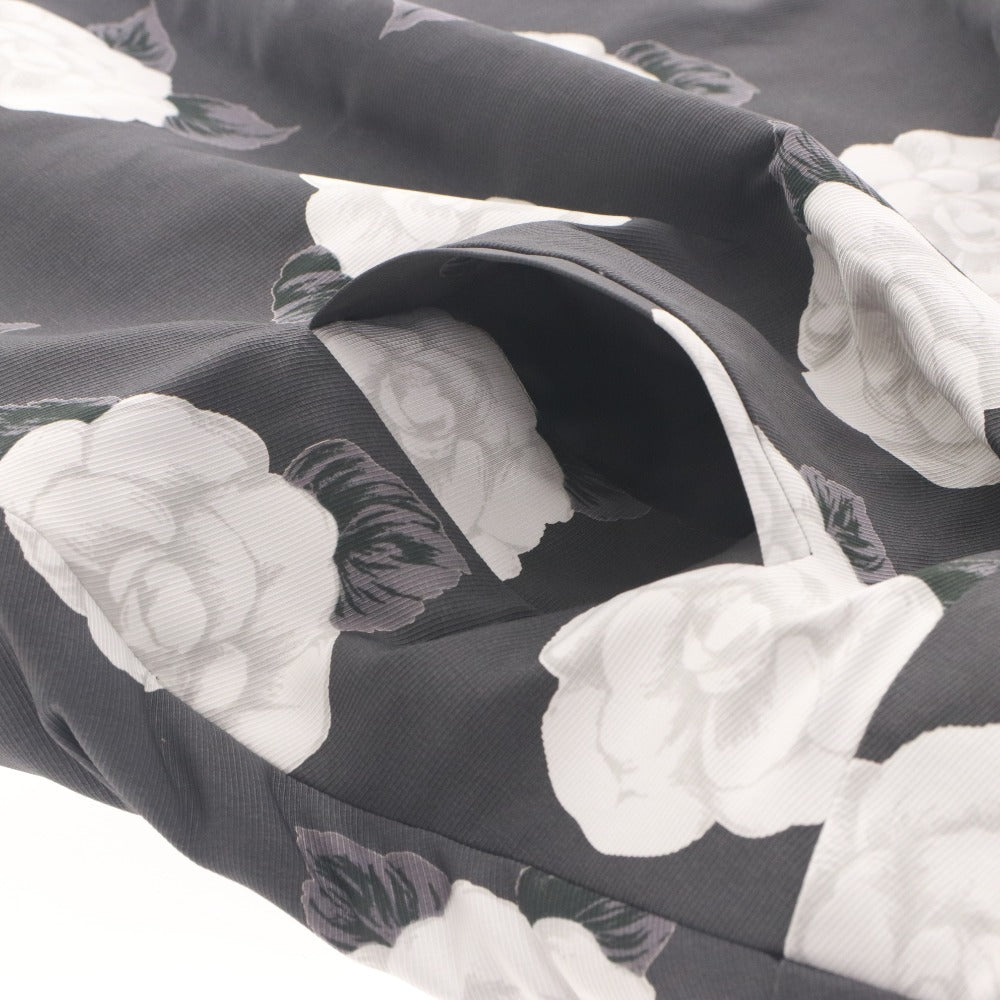 ■ M'S GRACY Flare Skirt Knee-Length Bottom Floral Print Made in Japan EA-527701-2 Women's 38 (M equivalent) White Gray