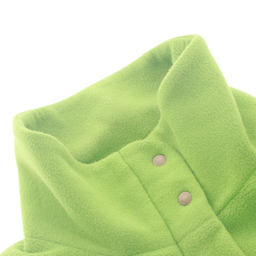 ■ AIGLE Reversible Vest Nylon x Fleece High Neck 2-Way Top Outerwear Women's Men's M Green Navy