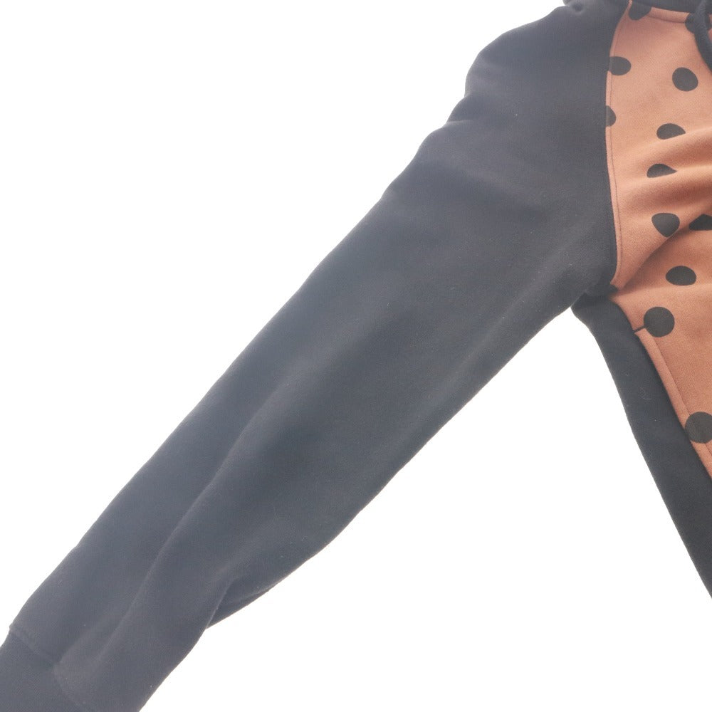 ■ COACH Hoodie Long Sleeve Outer Saddledot Full-Zip Hoodie Fleece Hooded Men's Women's XS Black Brown