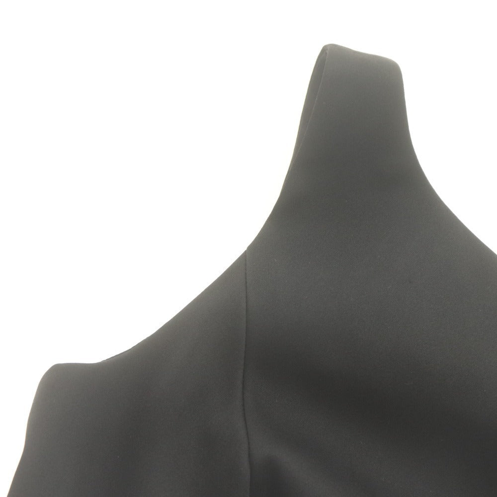 ■ FOXY Dress Sleeveless Knee-Length Top Bottom Silk Blend Ribbon Ladies 38 (M size equivalent) Black