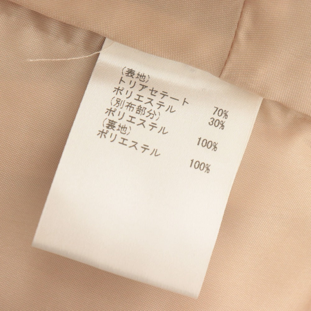 ■ Grace Class Dress Sleeveless Knee-Length Top Ribbon Bijou Flare Ladies 36 Pink Beige
