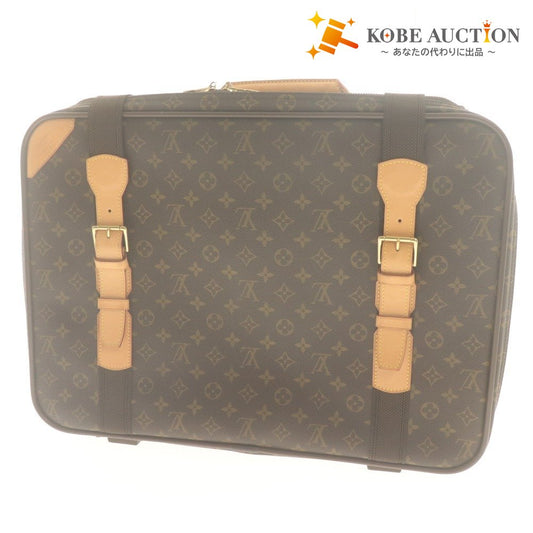 ■ LOUIS VUITTON ルイヴィトン ボストンバッグ トラベルバッグ 鞄 サテライト53 モノグラム メンズ レディース ブラウン 袋付き