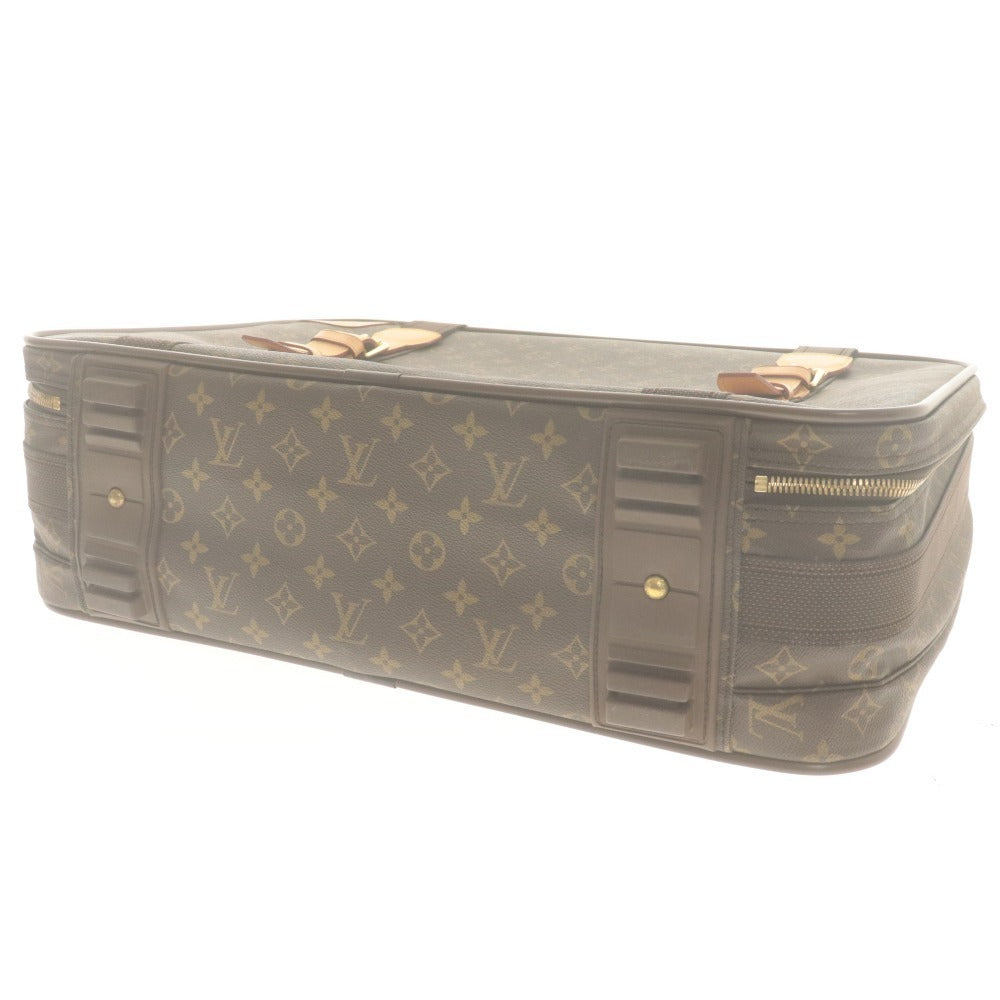 ■ LOUIS VUITTON Boston Bag Travel Bag Satellite 53 Monogram Men's Women's Brown With Dust Bag