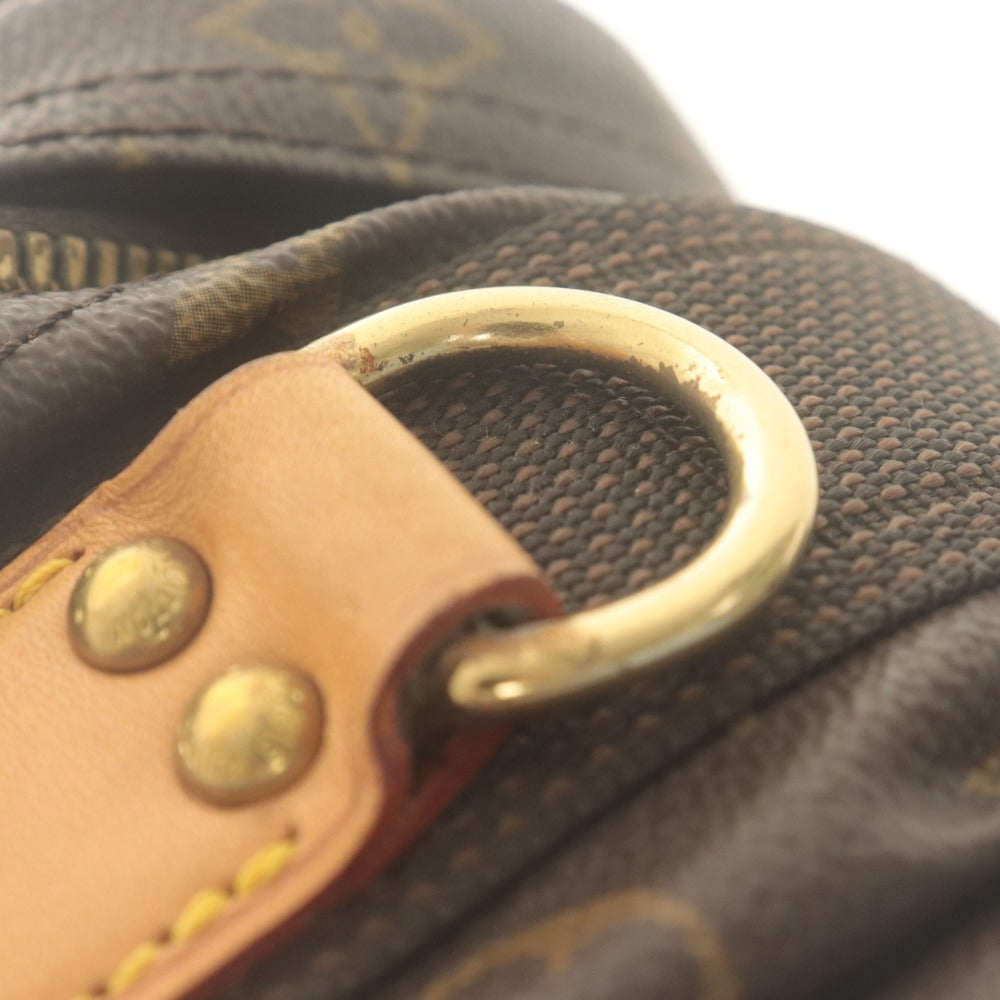 ■ LOUIS VUITTON Boston Bag Travel Bag Satellite 53 Monogram Men's Women's Brown With Dust Bag