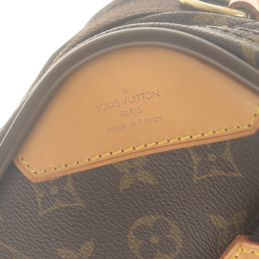 ■ LOUIS VUITTON Boston Bag Travel Bag Satellite 53 Monogram Men's Women's Brown With Dust Bag