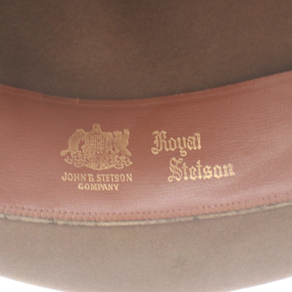 ■ ステットソン Royal Stetson ハット ウィペット B366780 帽子 中折れ帽 ヴィンテージ ロイヤル ウィペット カスタムV メンズ ベージュ