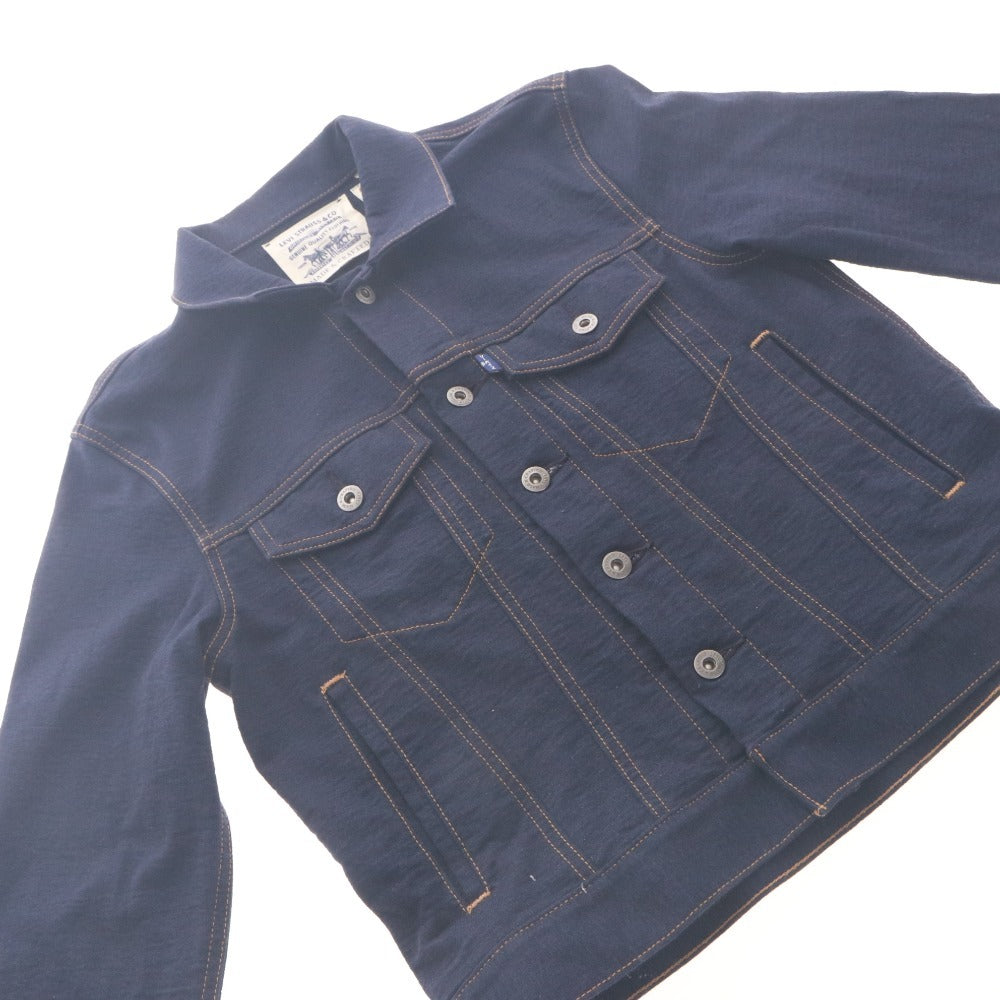■ ループウィラー × リーバイス LOOPWHEELER × Levi's ジャケット コラボ インディコ デニム 日本製 クラフテッド メンズ XS ネイビー