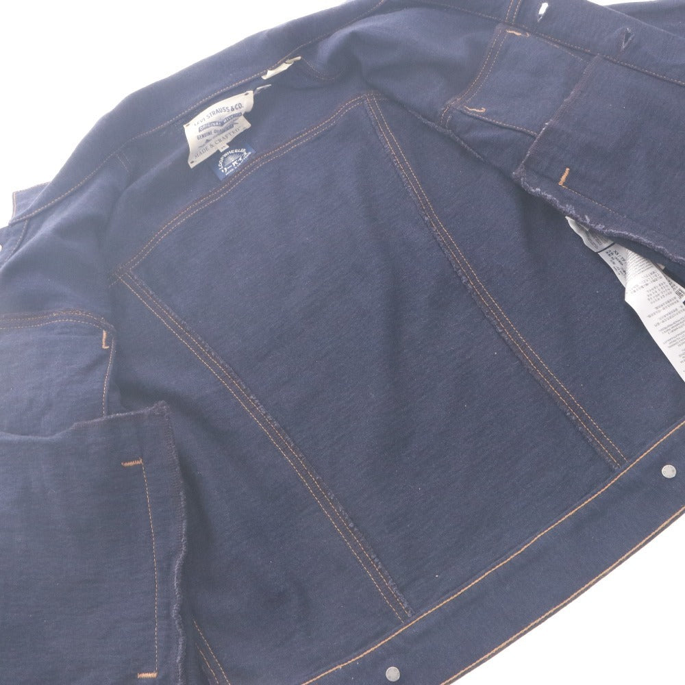 ■ ループウィラー × リーバイス LOOPWHEELER × Levi's ジャケット コラボ インディコ デニム 日本製 クラフテッド メンズ XS ネイビー