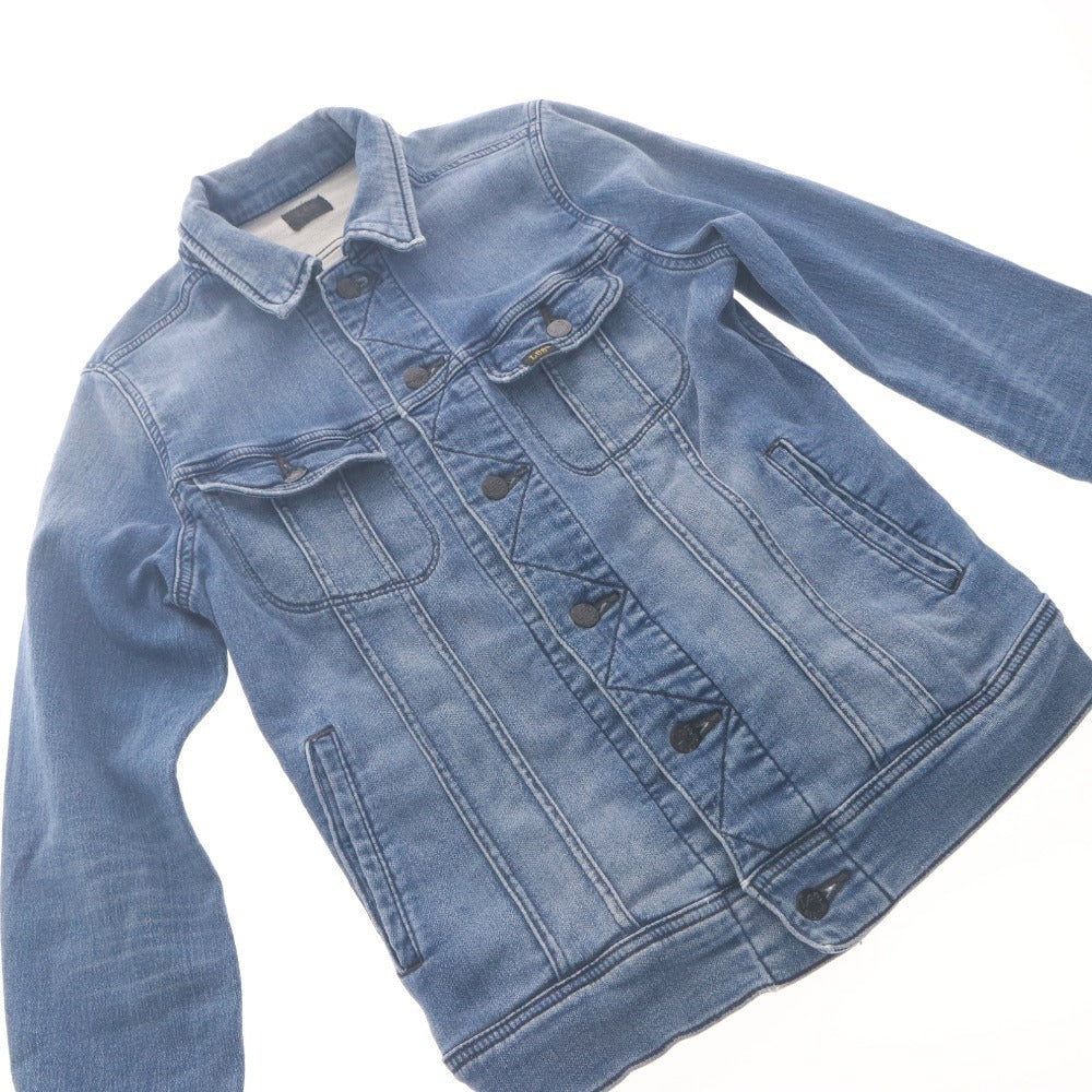 ■ リー Lee デニムジャケット 長袖 アウター LB0215 ナノユニバース 別注 ストレッチ Gジャン メンズ S ブルー