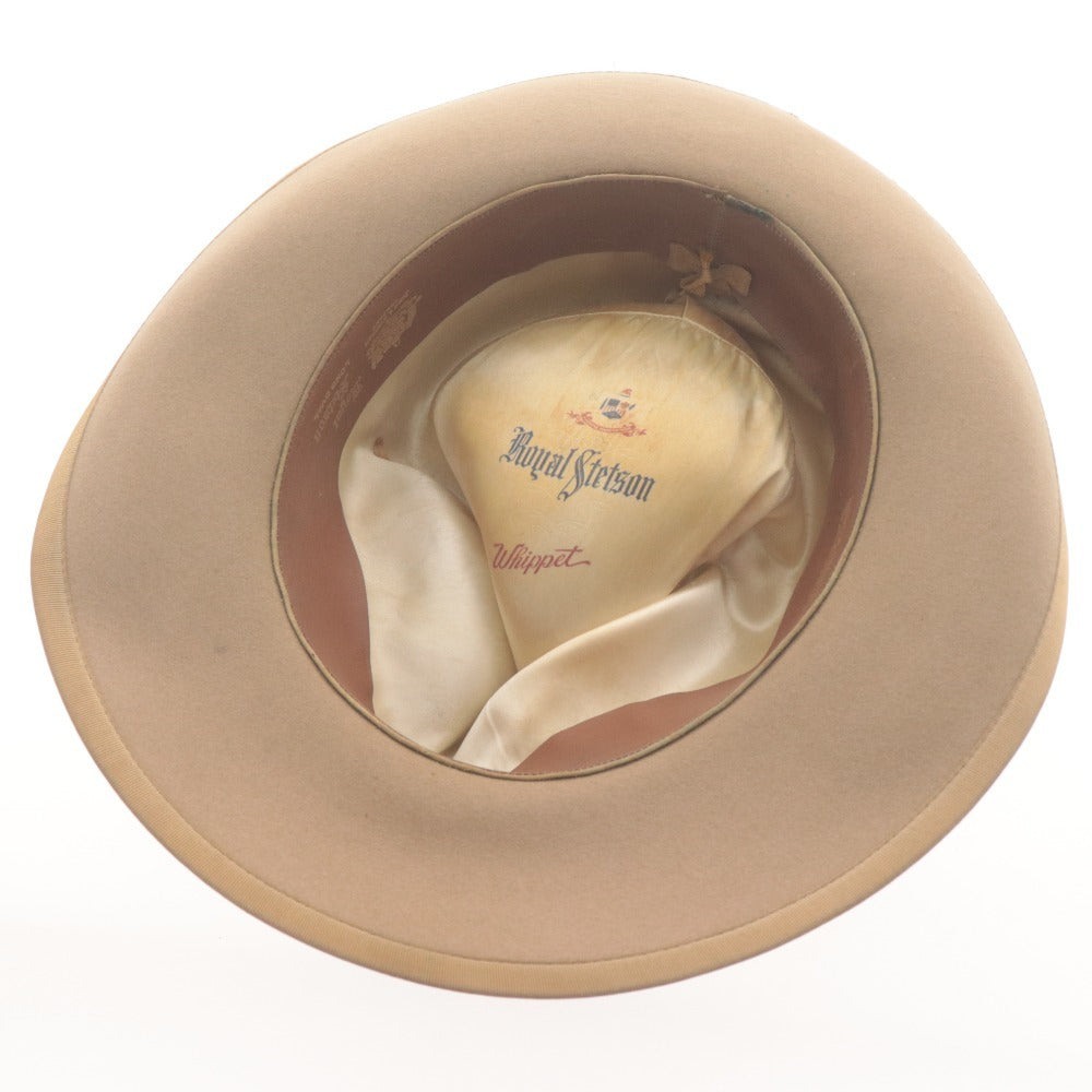 ■ ROYAL STETSON ロイヤルステットソン 帽子 ハット WHIPPET ウィペット ヴィンテージ メンズ ベージュ系 箱付き 超希少品