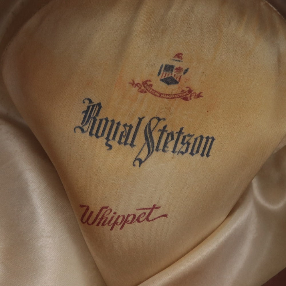 ■ ROYAL STETSON ロイヤルステットソン 帽子 ハット WHIPPET ウィペット ヴィンテージ メンズ ベージュ系 箱付き 超希少品