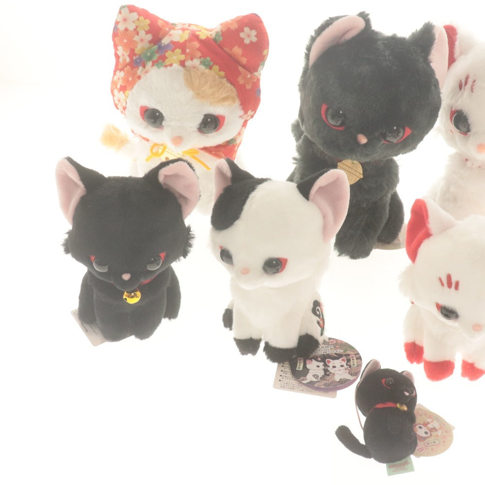 ■ Hannari Koneko Plush Toy Set of 8 Summary Sale, including Ruri, Kohaku, Suisho, Hisui, JB, ST, VMC, complete with tags