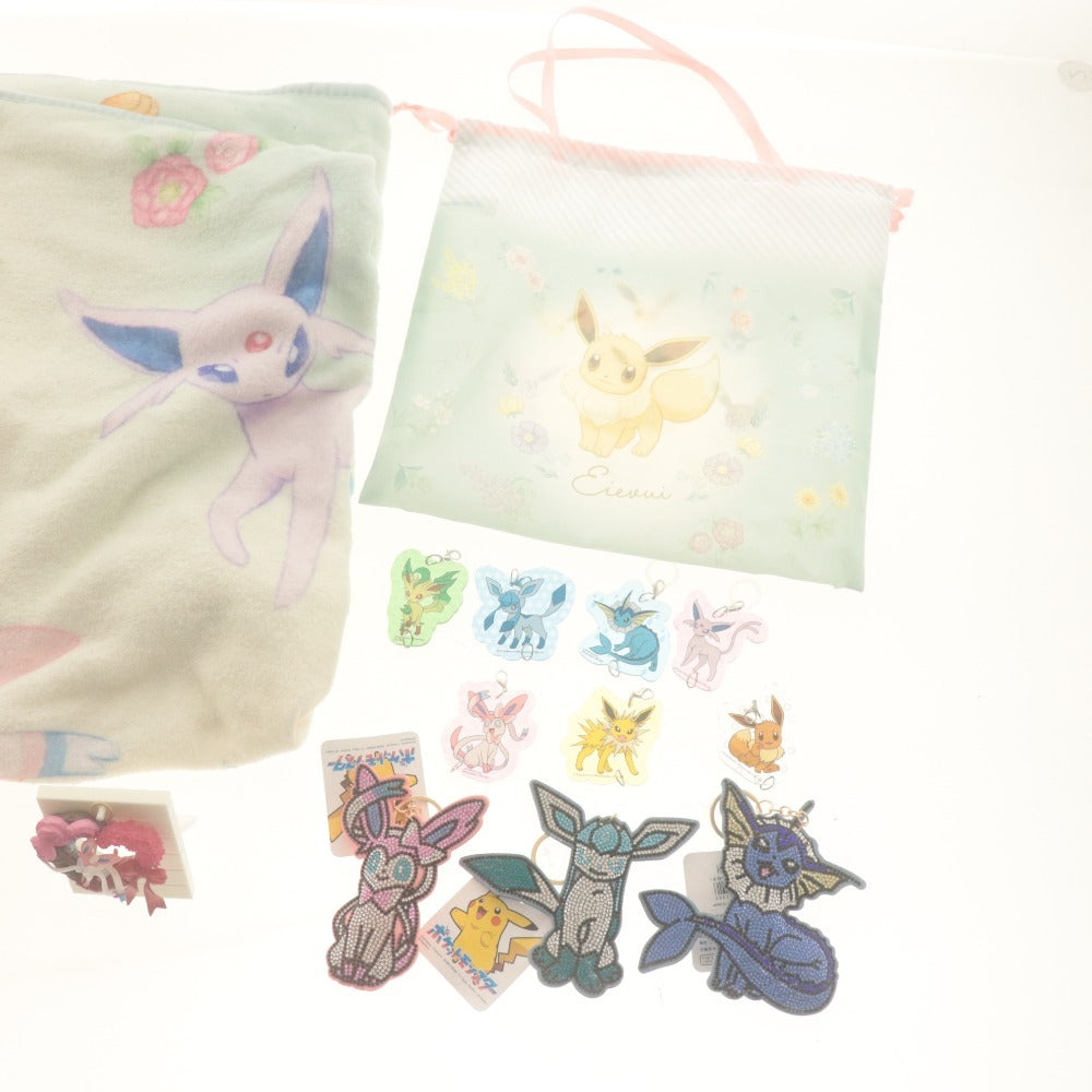 ■ Pokémon Eevee Eevee Friends 21-Piece Goods Set Blanket Cleaner Mascot Acrylic, etc. (includes items with tags)