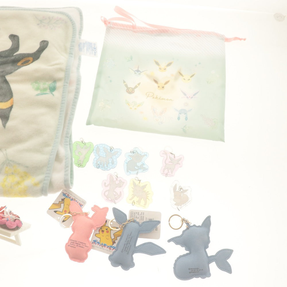 ■ Pokémon Eevee Eevee Friends 21-Piece Goods Set Blanket Cleaner Mascot Acrylic, etc. (includes items with tags)