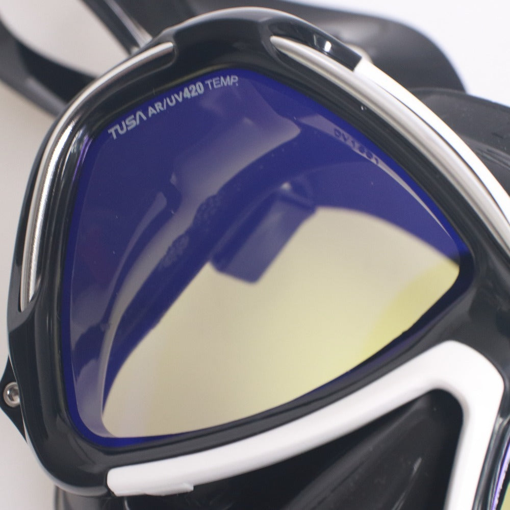 ■ TUSA ツサ マスク パラゴン M2001SQB ダイビングマスク スキューバー マリンスポーツ ブラック ホワイト ケース付き 新品 未使用