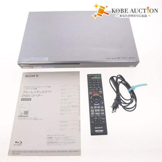 ■ SONY DVD ブルーレイレコーダー BDZ-ET1000 1TB 1920x1080 full HD 3D 3番組同時録画 外付けHDD対応 付属品付き 動作品 ジャンク