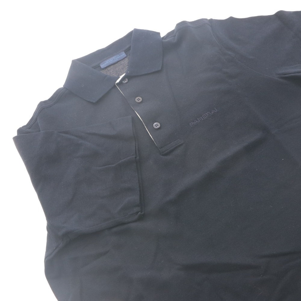 ■ Officine Panerai PANERAI Polo Shirt Short Sleeve Top Novelty Not for Sale Made in Italy Cotton Men's XS Navy Unused