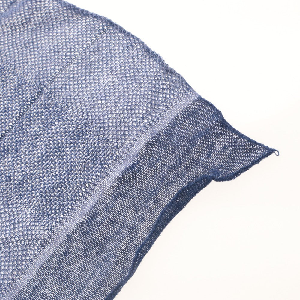 ■ Officine Panerai PANERAI Large Stole Non-Sale Novelty Italian-Made Linen Silk Blend Blue With Bag