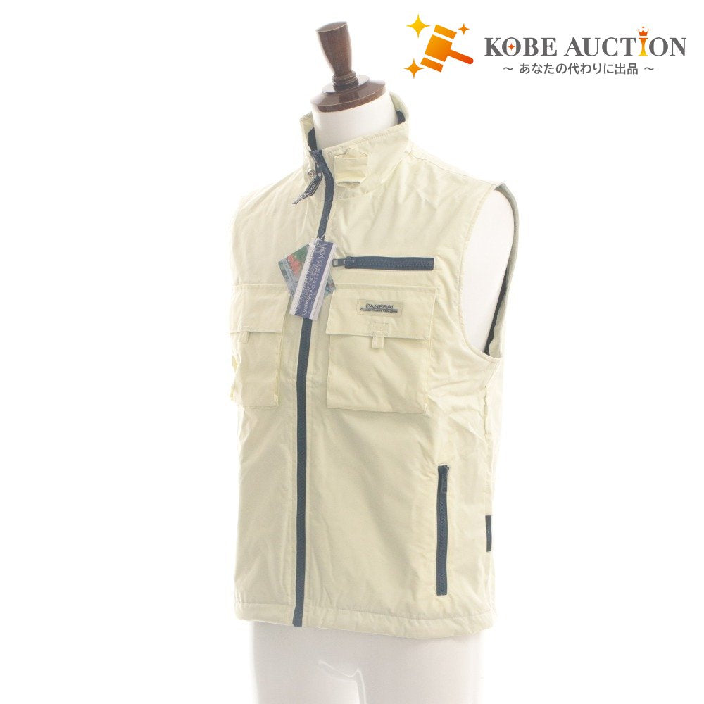 ■ Officine Panerai PANERAI Vest Outerwear Top Not for Sale Novelty Made in Italy Men's S Ivory With Tag Unused