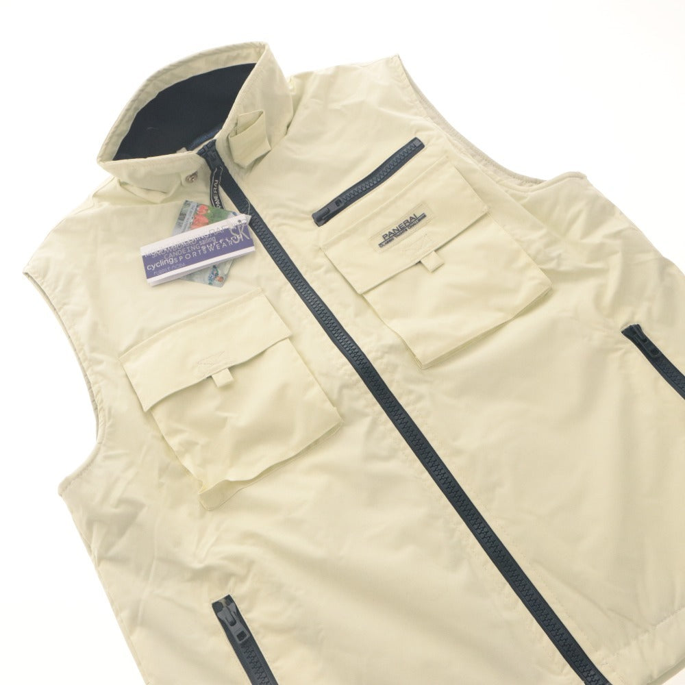 ■ Officine Panerai PANERAI Vest Outerwear Top Not for Sale Novelty Made in Italy Men's S Ivory With Tag Unused