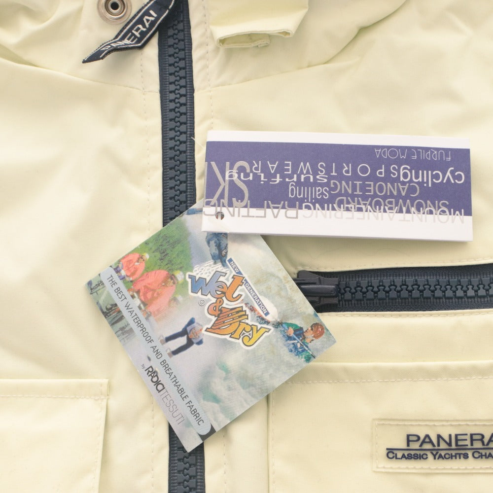 ■ Officine Panerai PANERAI Vest Outerwear Top Not for Sale Novelty Made in Italy Men's S Ivory With Tag Unused