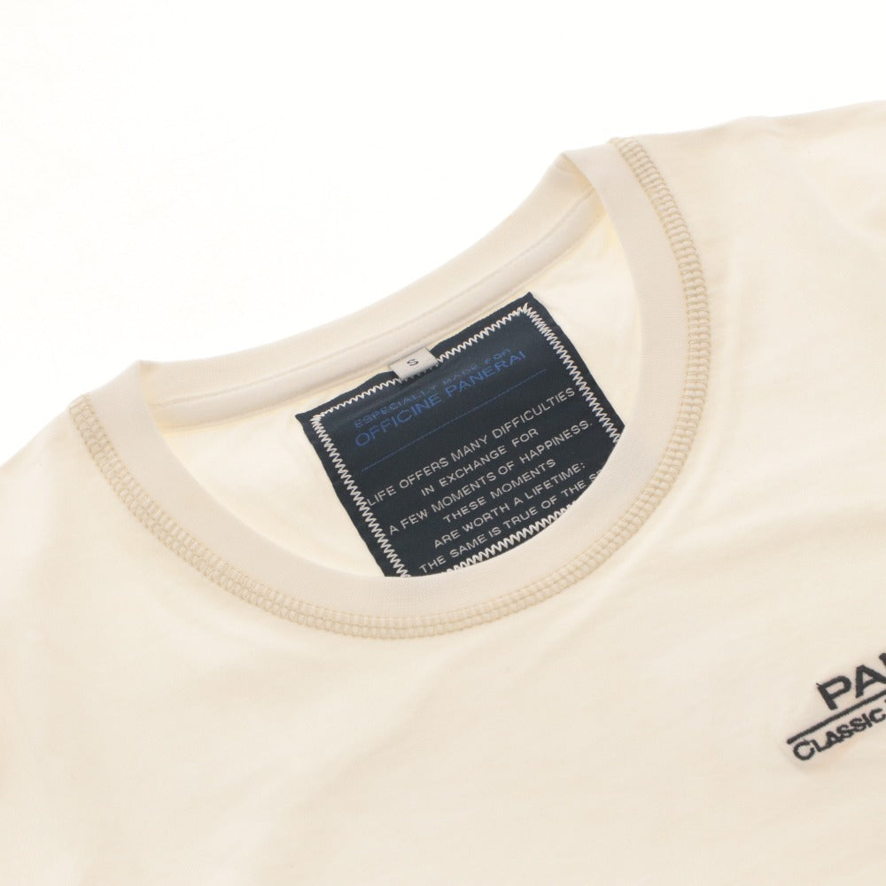 ■ Officine Panerai Panerai T-shirt Short Sleeve Top Novelty Not for Sale Men's S White Unused