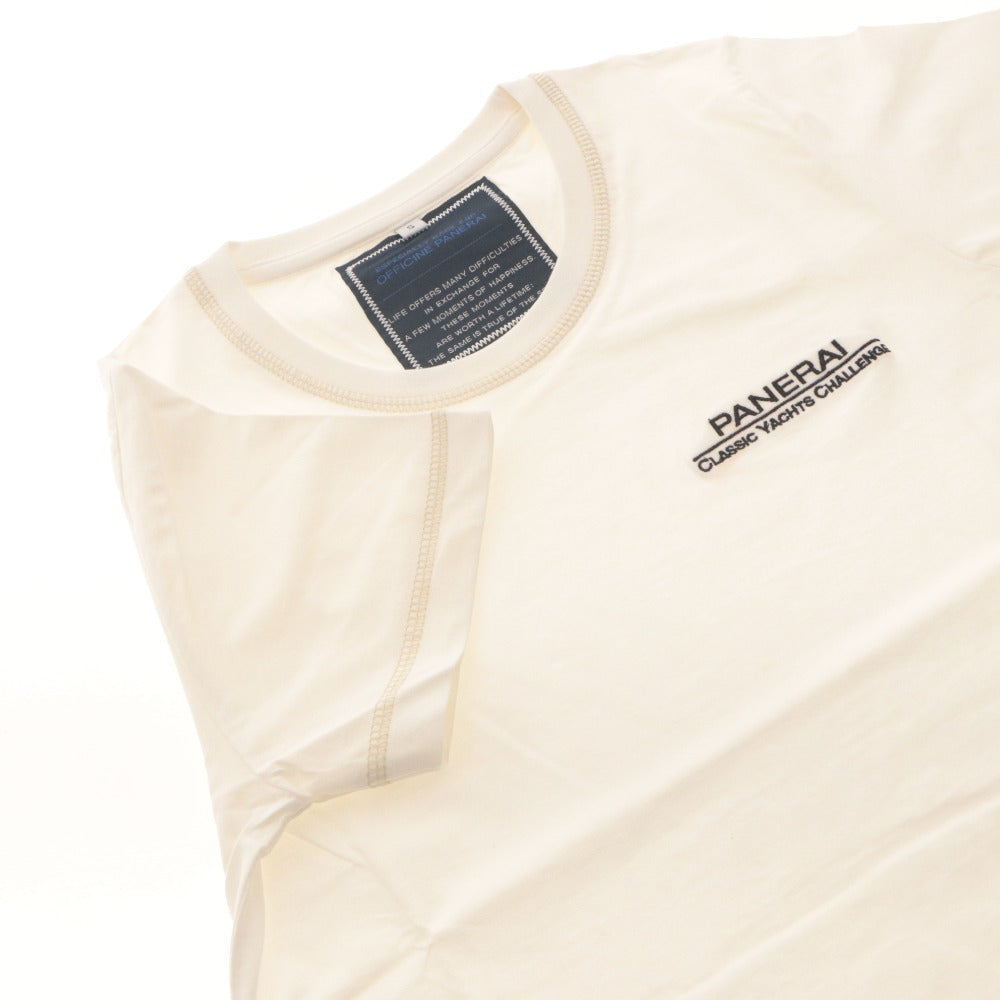 ■ Officine Panerai Panerai T-shirt Short Sleeve Top Novelty Not for Sale Men's S White Unused