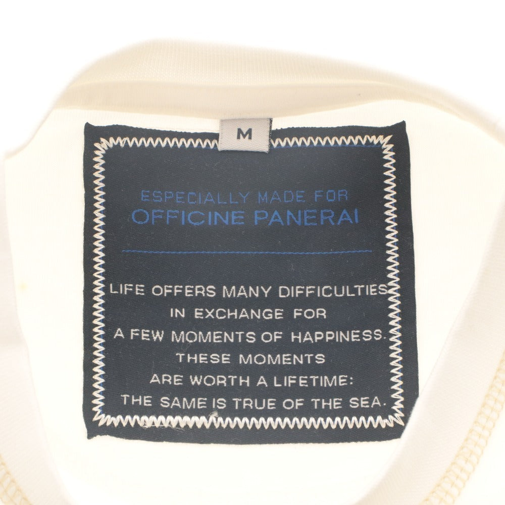 ■ OFFICINE PANERAI Short-sleeved T-shirt Top Novelty Not for sale Men's M White Unused