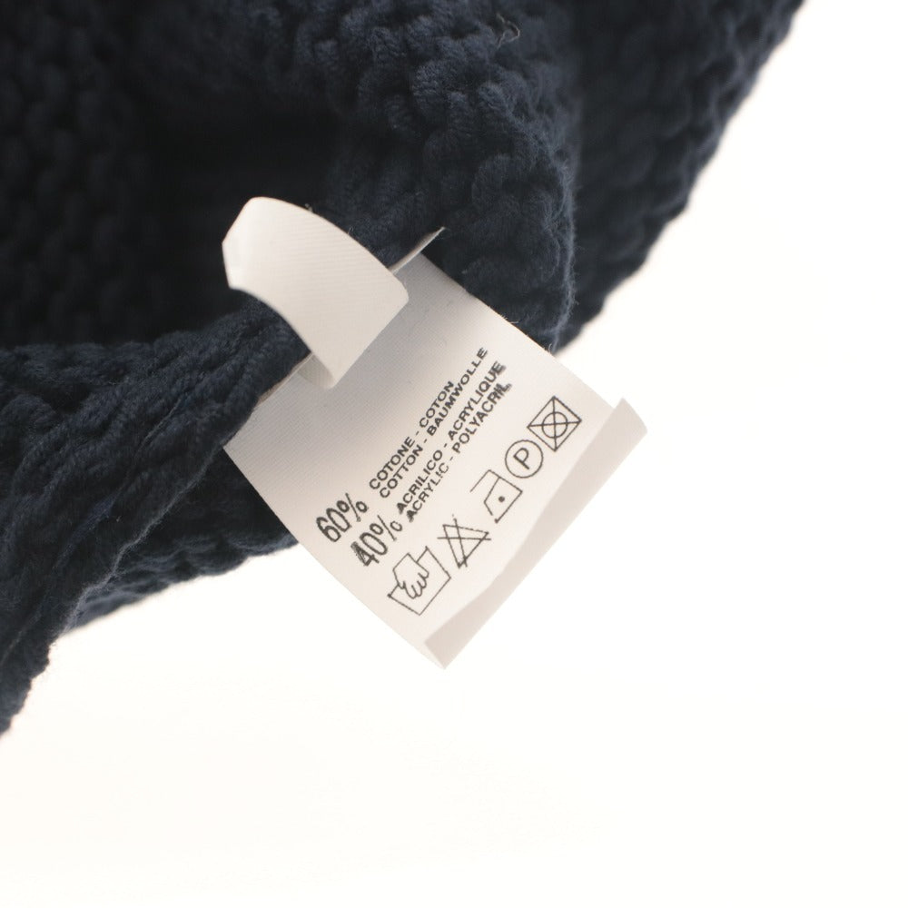 ■ Officine Panerai PANERAI Knit Long Sleeve Top Novelty Not for Sale Made in Italy Cotton Acrylic Men's M Navy Unused